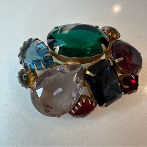 Vintage Multi-Gemstone Brooch